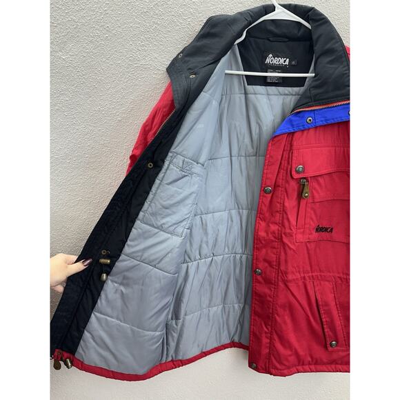 Nordica Classics Mens Jacket Size Large Red DoubleClose Insulated Ski Winter VTG - Picture 3 of 13